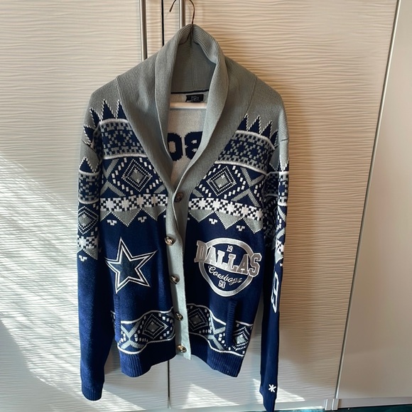 Official NFLDallas Cowboys vintage cardigan embroidered and embellished NEW